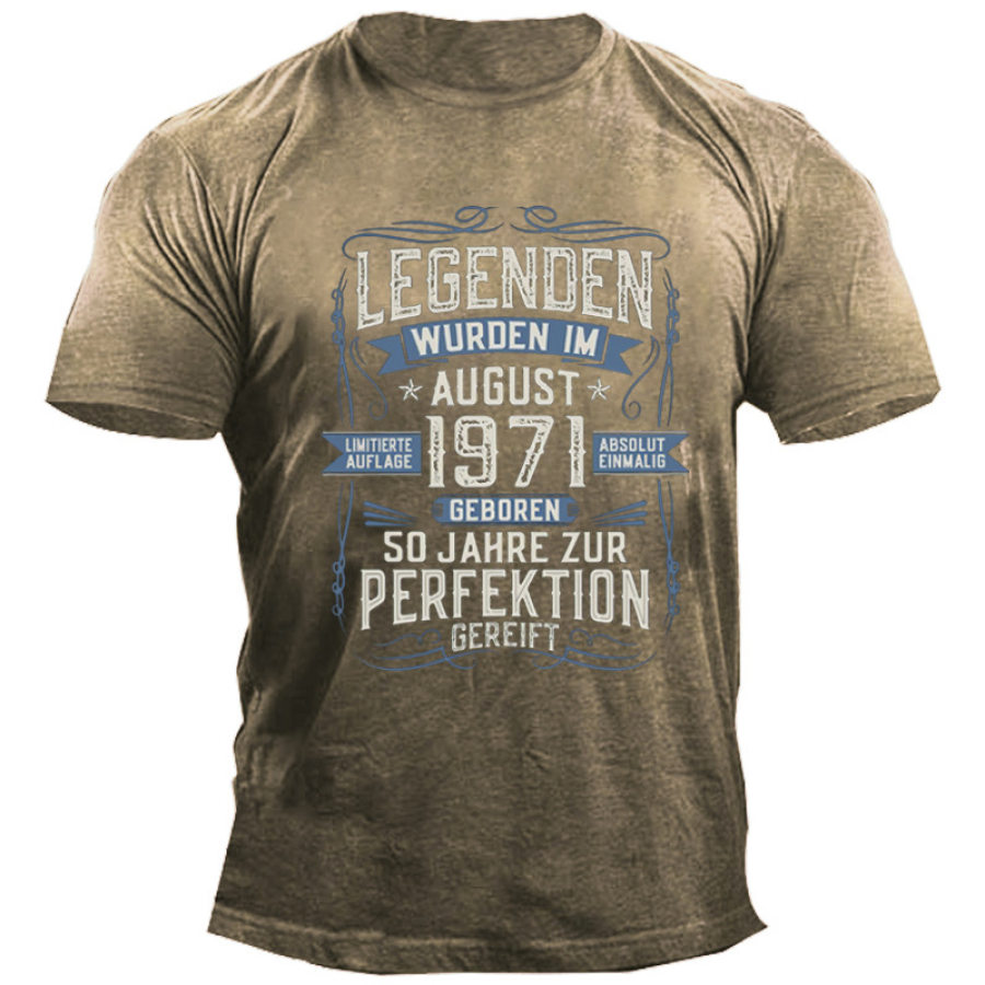 

Legenden Wurden Im 1971 Geboren Men's Cotton Print T-shirt