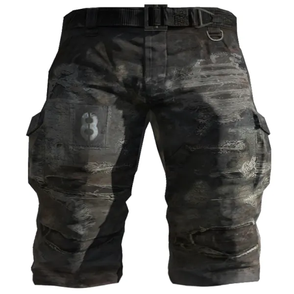 Men's Outdoor Casual Printed Tactical Shorts - Nikiluwa.com 