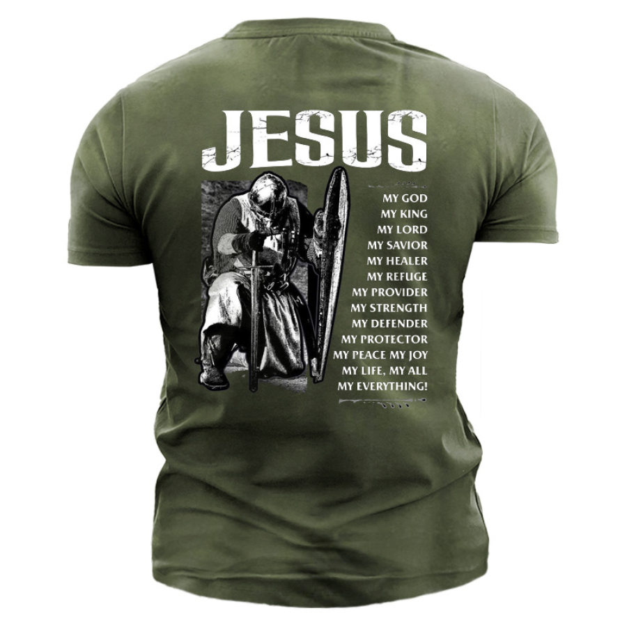 

Jesus Men's Cotton Short Sleeve T-Shirt