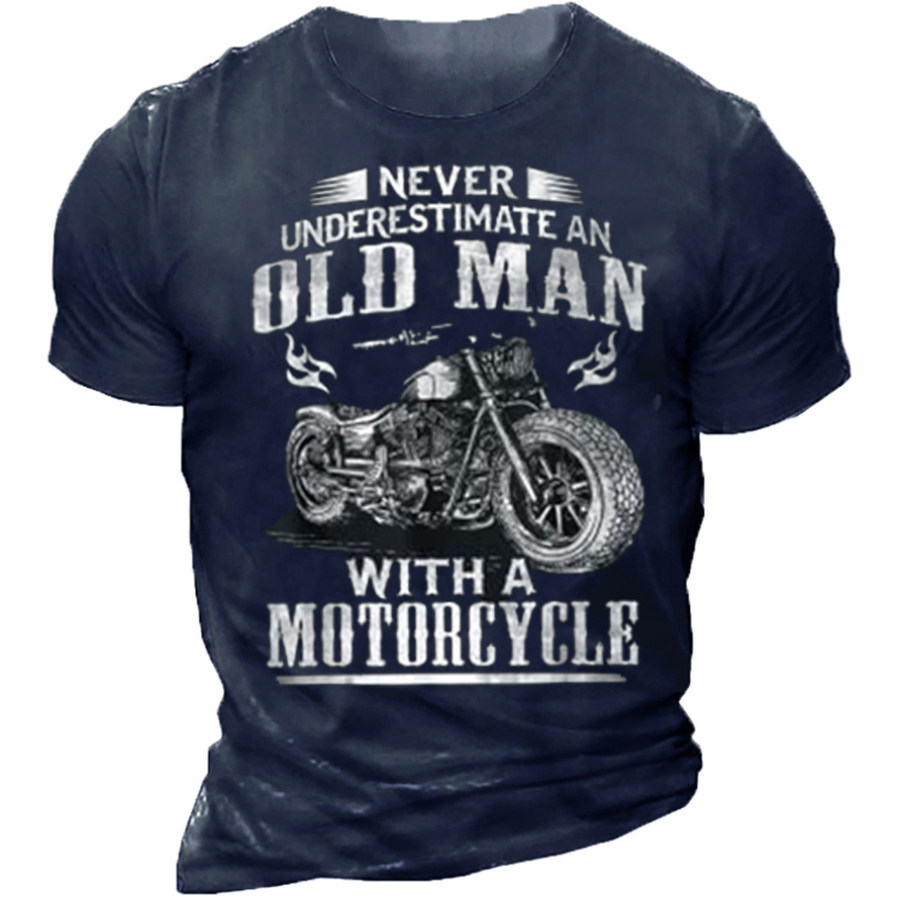 

Nunca Subestime Um Homem Velho Com Uma Camiseta De Motocicleta