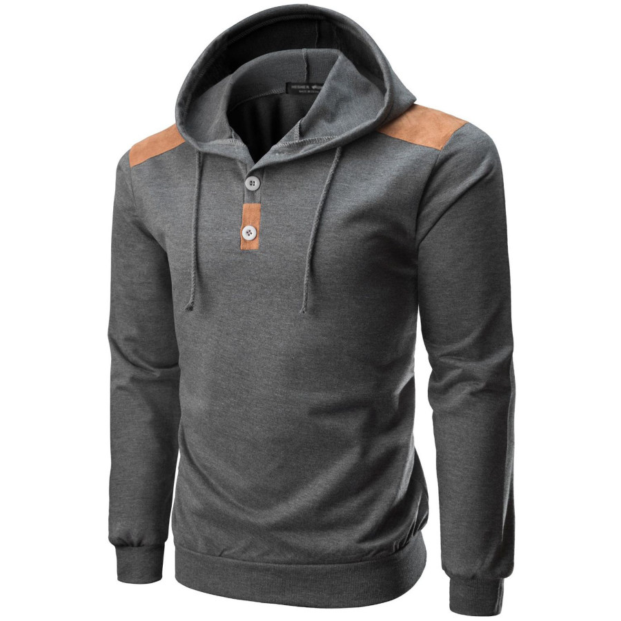 

Men's Sports Casual Patchwork Hoodie
