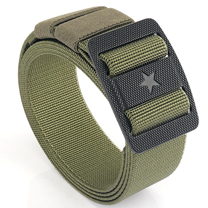 Men's Outdoor Day Buckle Chic Nylon Stretch Tactical Belt