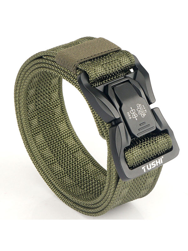 Men's Outdoor Commuter Buckle Fast Dry Nylon Tactical Belt