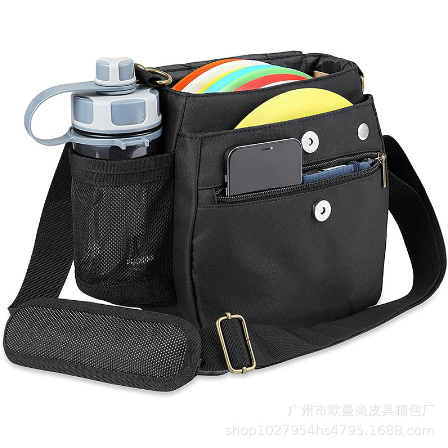 

Golf Enthusiast With Water Glass Storage Sports Frisbee Shoulder Sports Bag