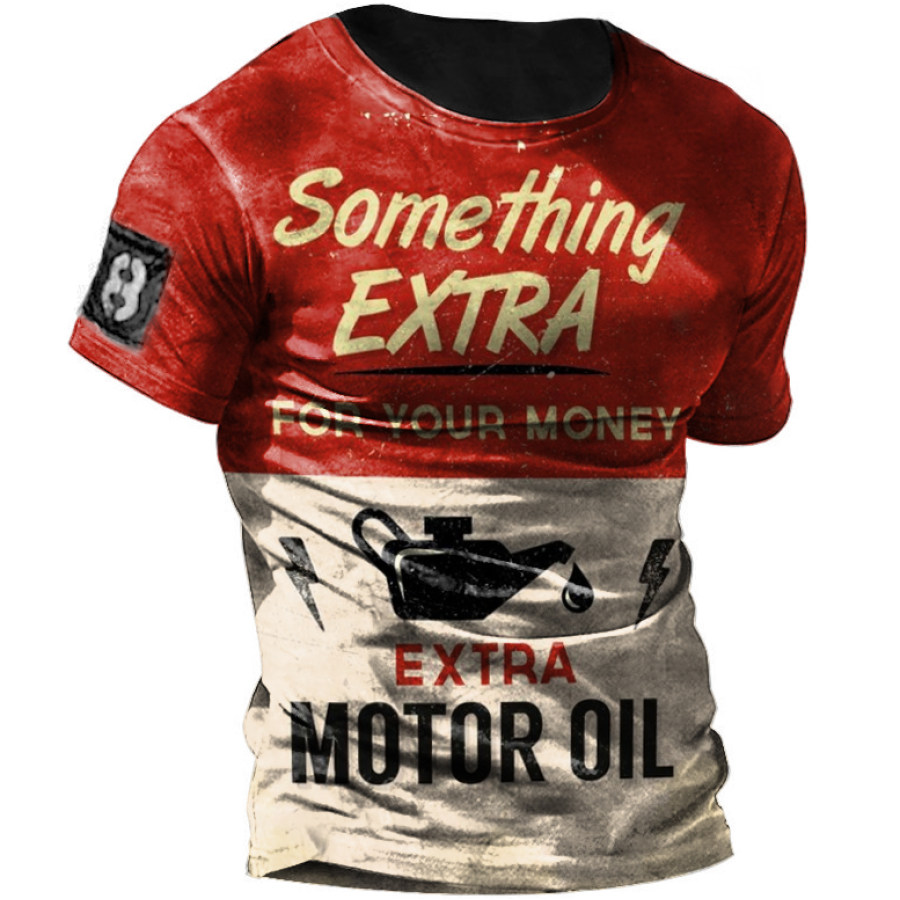 

Men's Outdoor Motor Oil Motorcycle Lover Short Sleeve T-Shirt