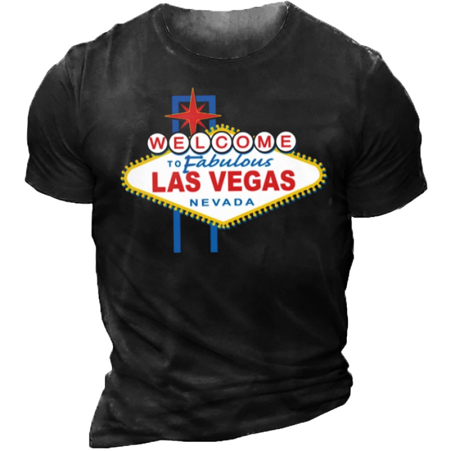 

Welcome To Las Vegas Men's Printed T-Shirt