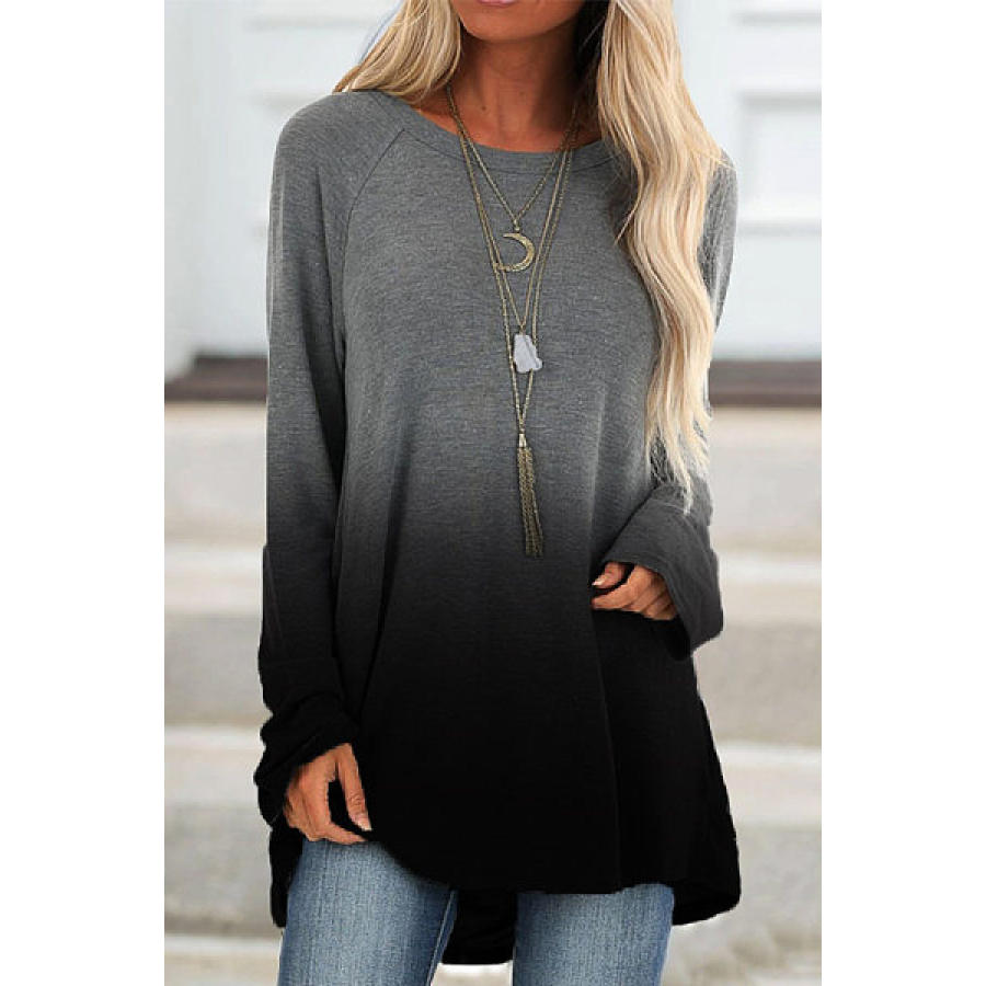 

Casual Round Neck Long Sleeve T-shirt