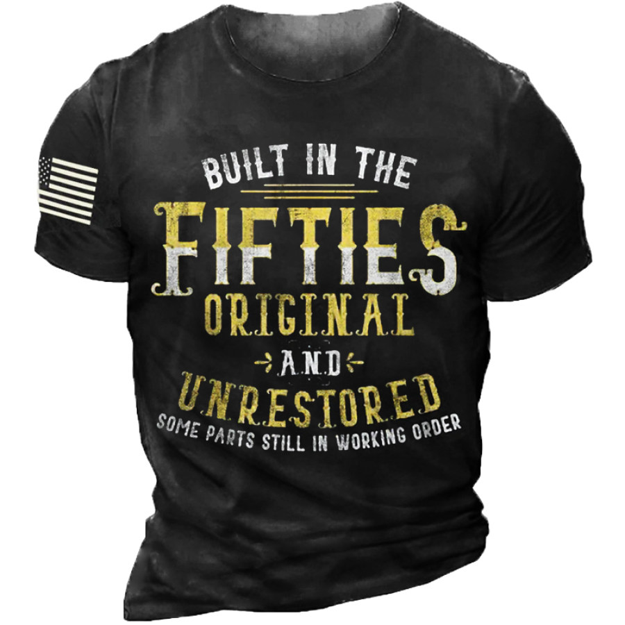 

Built In The Fifties Men's Casual Letter Print T-shirt