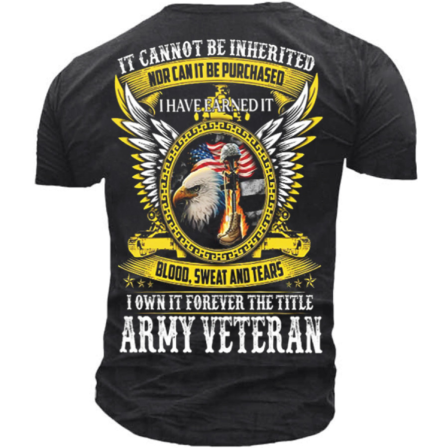 

I Own It Forever The Title Army Veteran Casual Short Sleeve T-Shirt