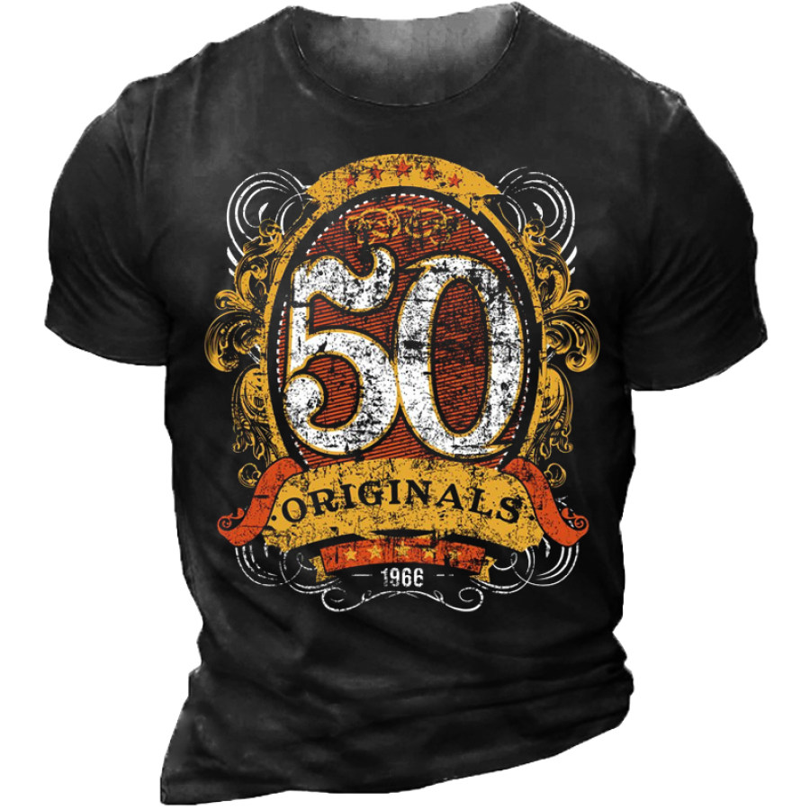 

Sixties Men's Vintage Print T-Shirt