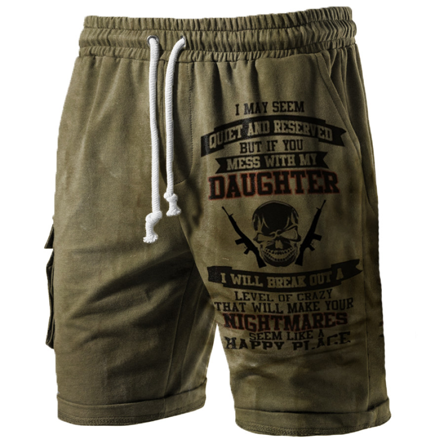 

Men's Outdoor Comfort Letter Print Sports Shorts