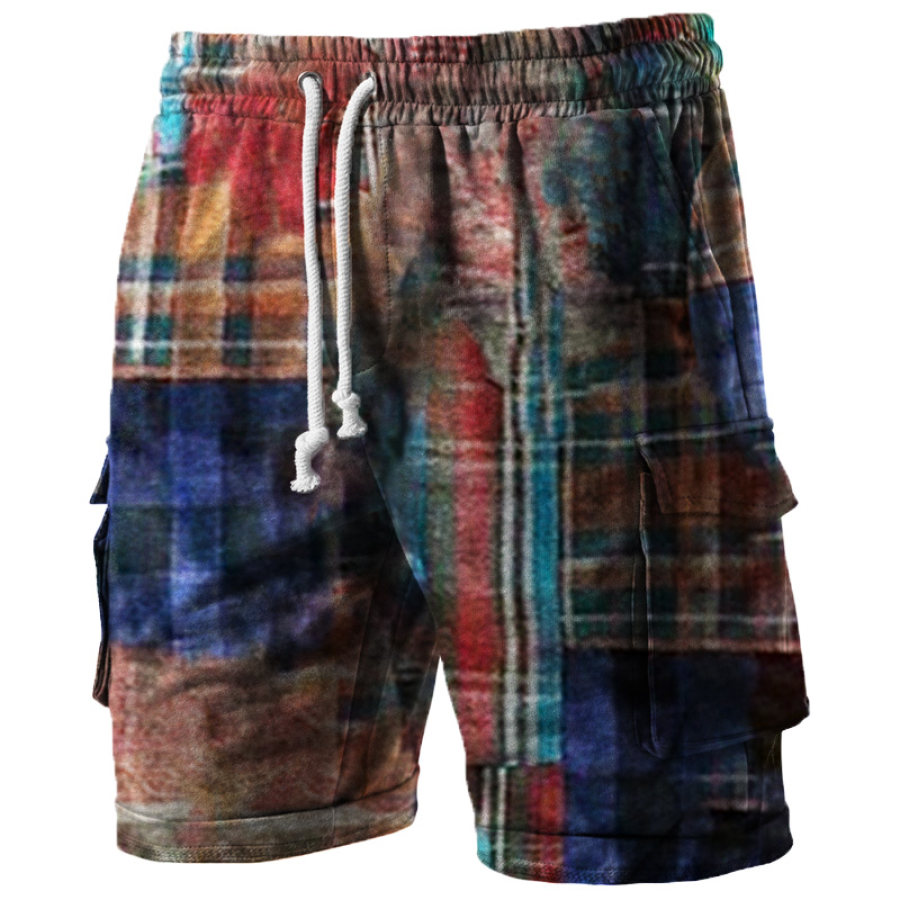 

Men's Outdoor Retro Classic Check Sports Shorts