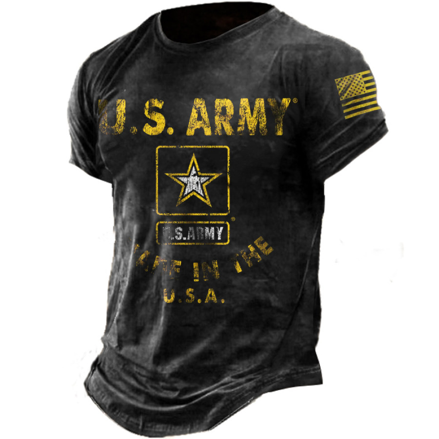 

Army Made In The USA. - US Army Men's Outdoor Retro T-Shirt