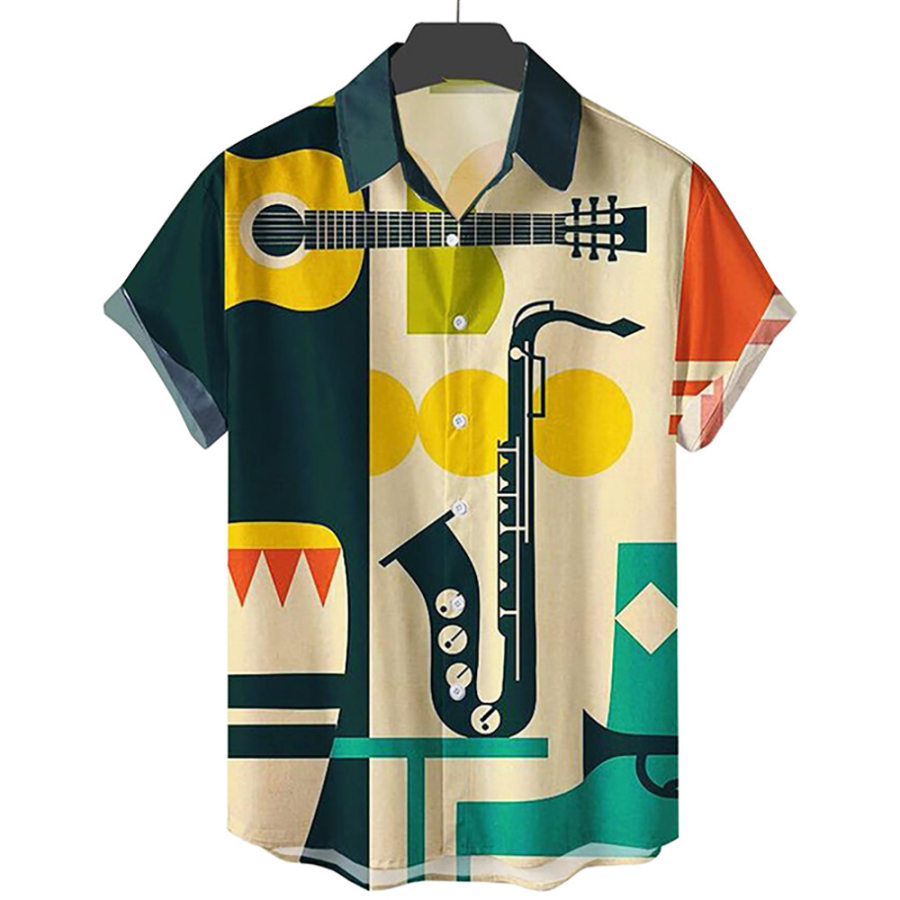 

Men's Casual Resort Hawaiian Print Shirt