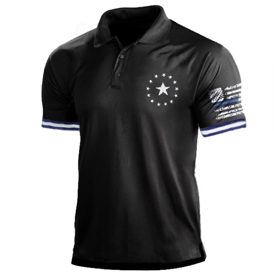 

Mens Patriotic Classic Polo Shirt