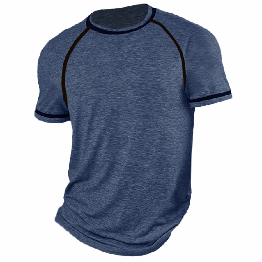 

Men's Casual Sweat Absorbent Breathable Cotton Short Sleeve T-Shirt