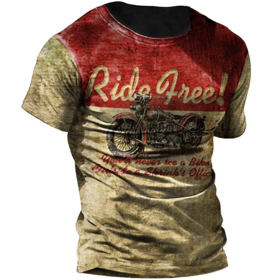 

Men's Vintage Motorcycle Short Sleeve T-Shirt