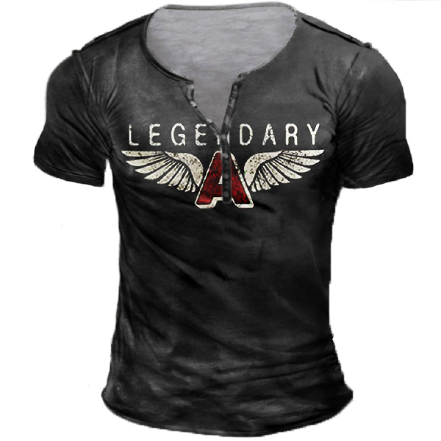 

Men's Outdoor Retro Henley T-Shirt