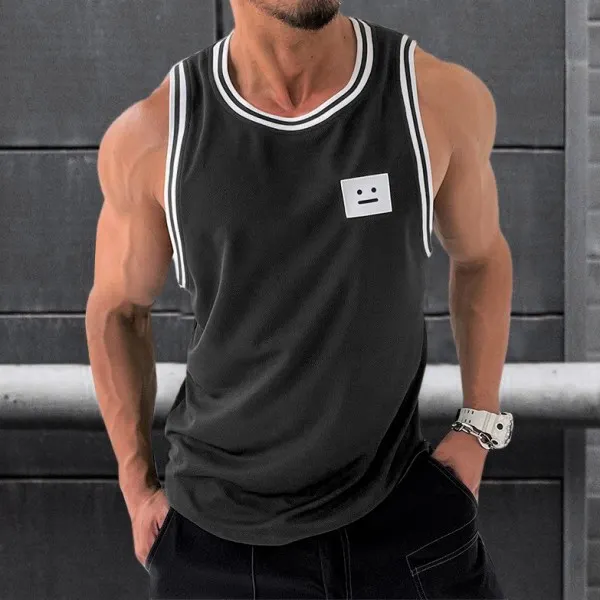 Men's Solid Color Print Versatile Casual Tank Top - Stormnewstudio.com 