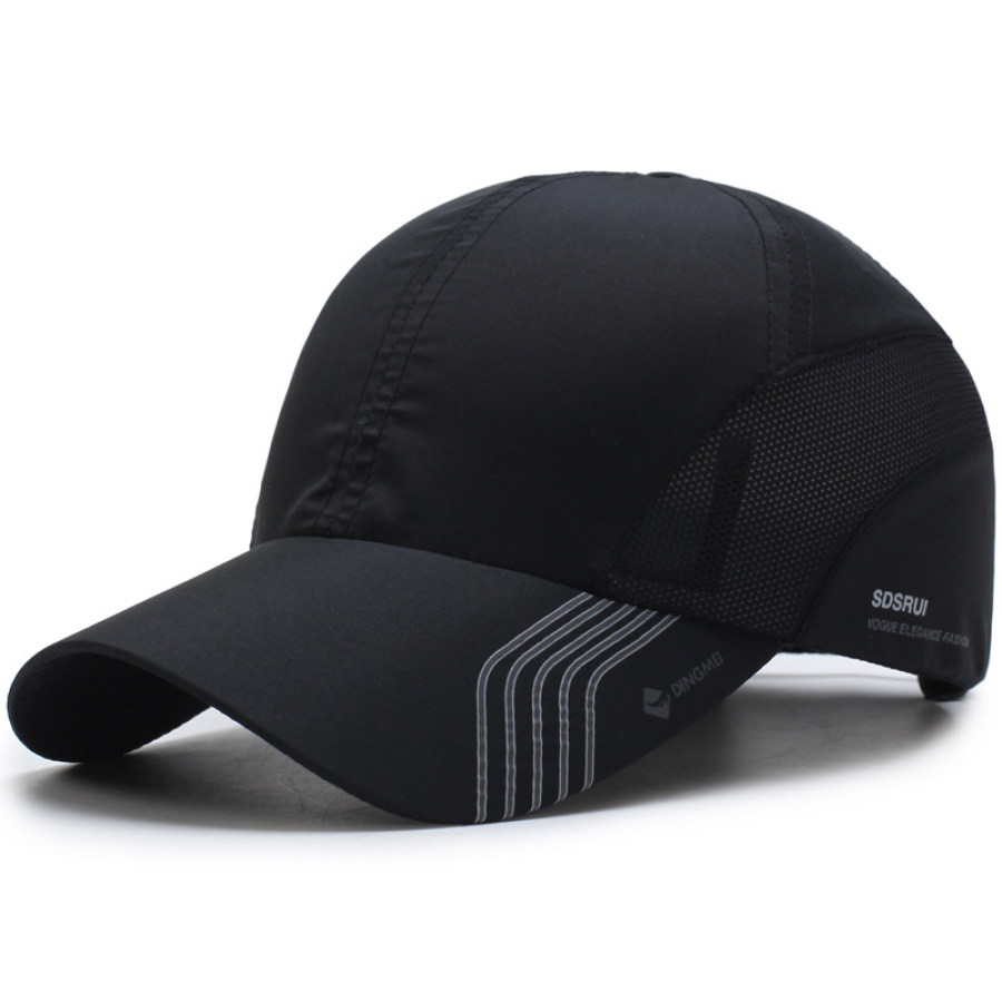 

Men's Quick Dry Letter Print Sports Sunshade Baseball Cap