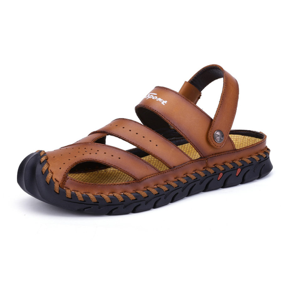 

Men's Outdoor Dual-Use Comfortable Breathable Casual Leather Sandals