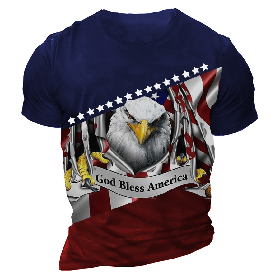 

Men's Vintage American Slogan T-Shirt