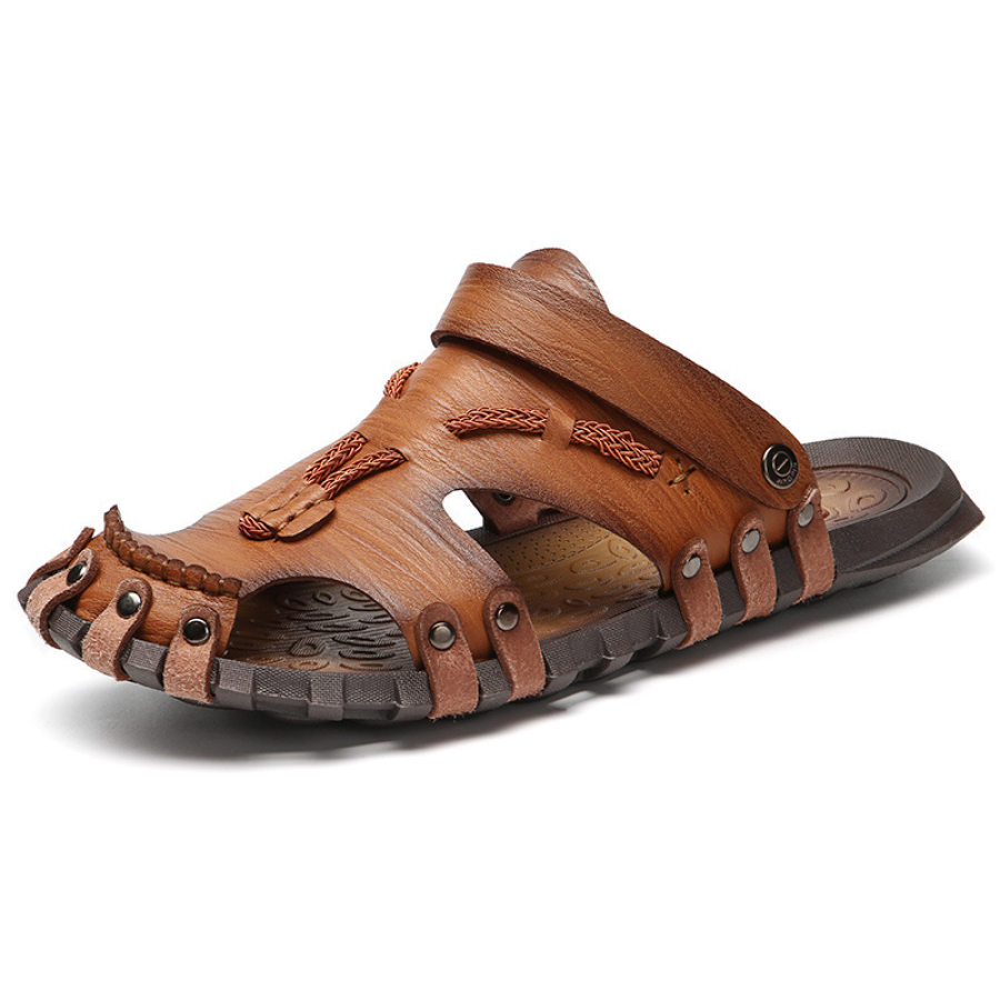 

Men's Outdoor Leisure Breathable Non-Slip Two-Wear Slipper Sandals