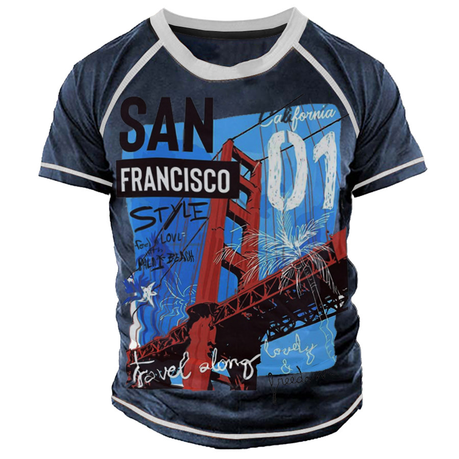 

Men's Vintage Attractions Print Short Sleeve T-Shirt