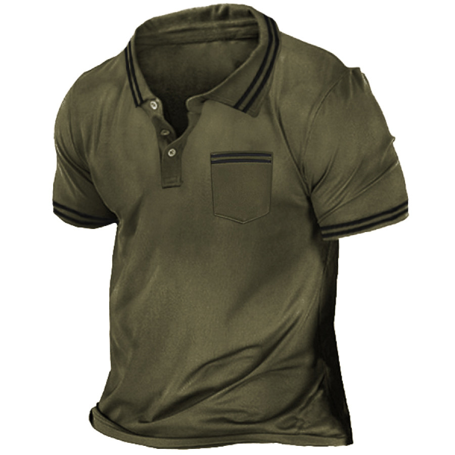 

Men's Outdoor Tactical Sport Polo T-Shirt