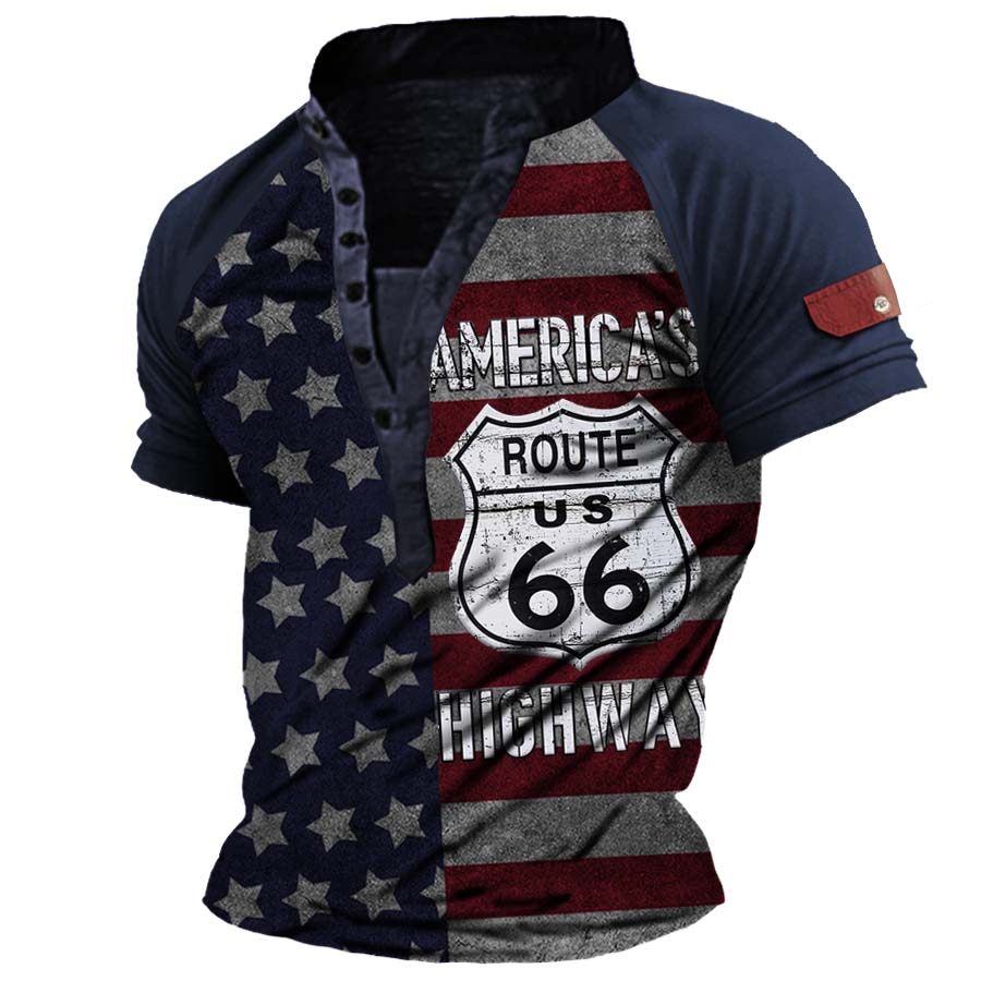 

Men's US Route 66 Outdoor Polo Shirt