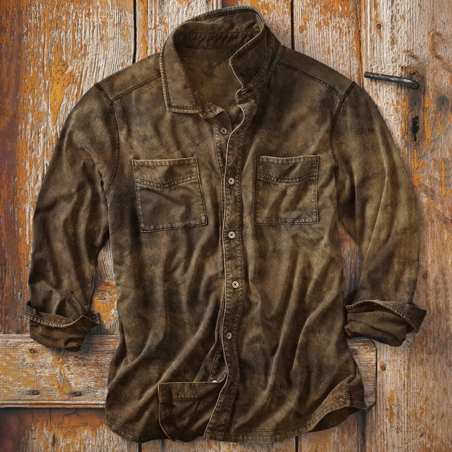 

Men's Outdoor Vintage Tactical Long Sleeve Shirt