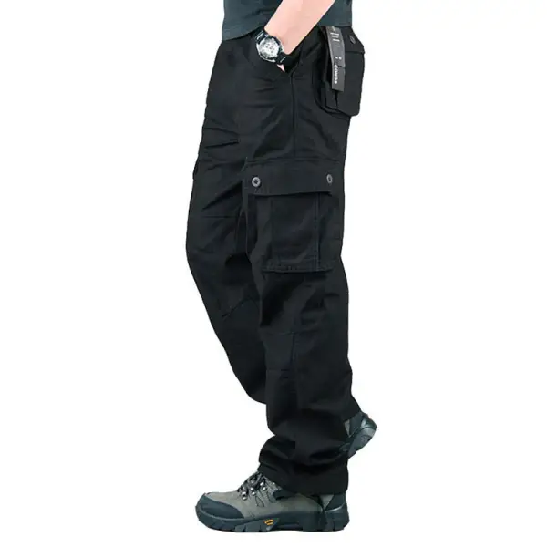 Men's Outdoor Casual Loose Multi-pocket Work Pants - Nikiluwa.com 
