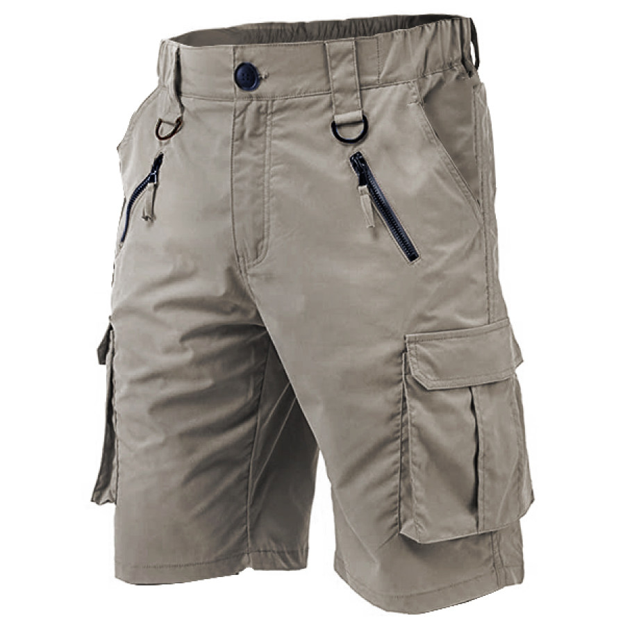 

Men's Outdoor Elastic Waistband Multi-Pockets Tactical Shorts