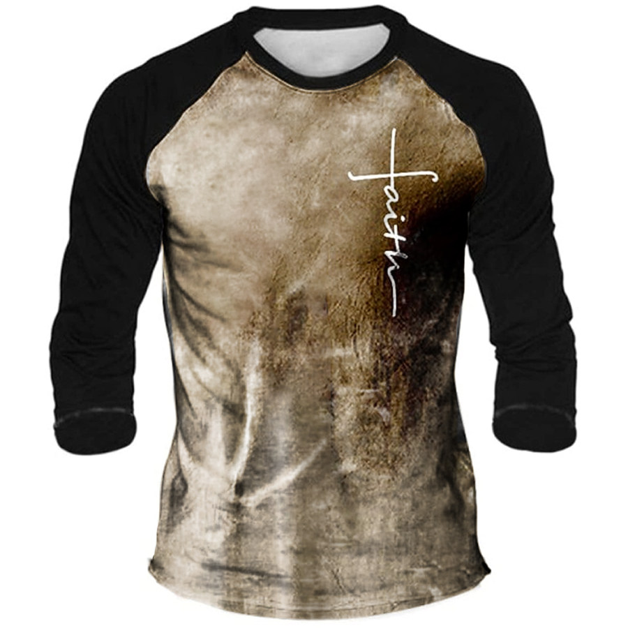 

Men's Vintage Jesus Cross Long Sleeve T-Shirt