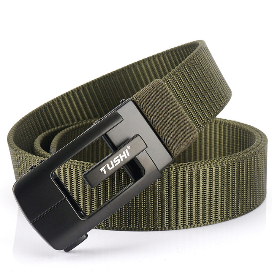 

Men's Outdoor Leisure Thickened Automatic Buckle Nylon Belt