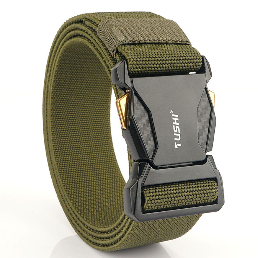 

Ceinture Tressée En Nylon Extensible à Boucle à Dégagement Rapide Tactique Pour Hommes