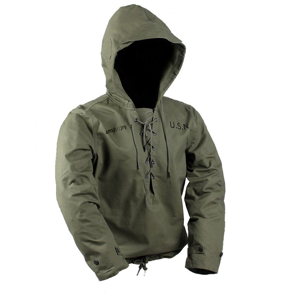 USN Deck Jacket US Navy Uniforms Mens Military Pullover
