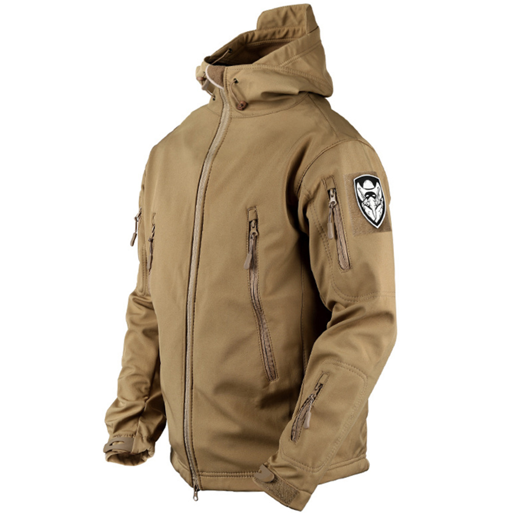 Men's Outdoor Tactical Multi-pocket Chic Waterproof Hooded Jacket Jacket