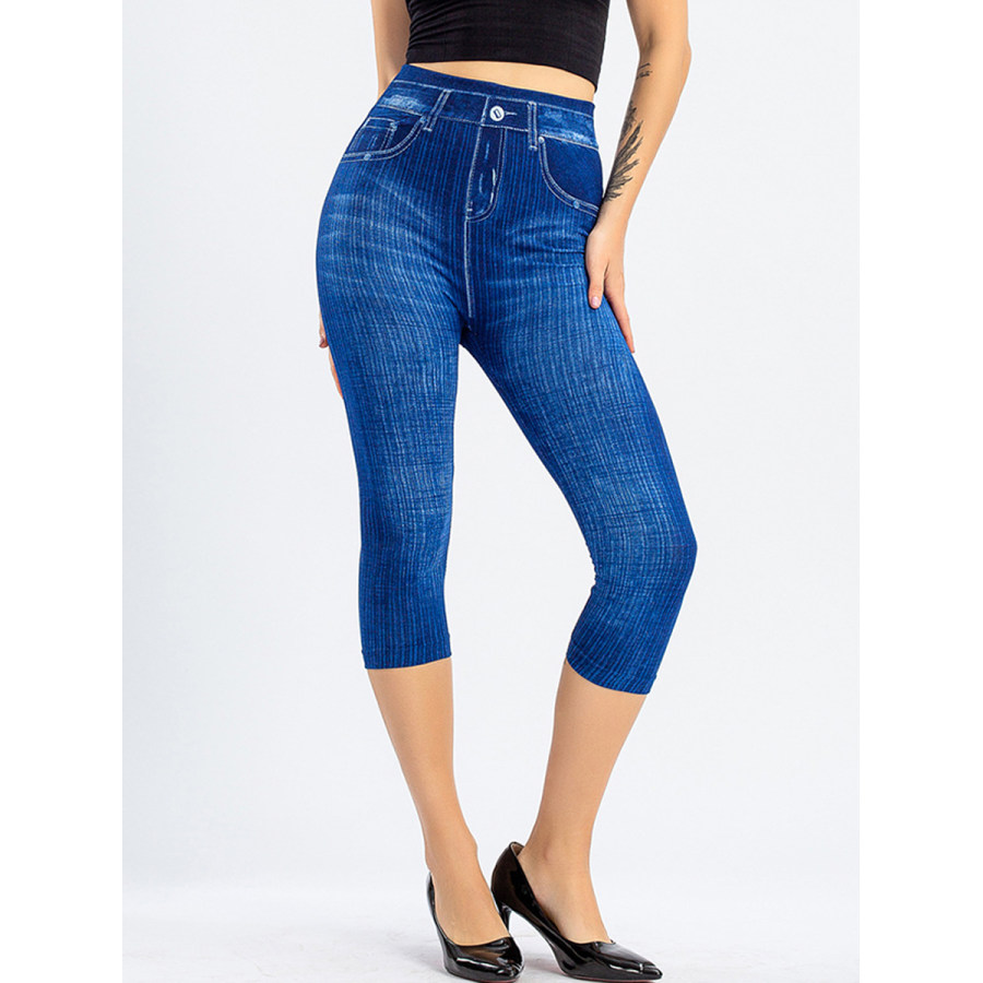 

Stretch Imitation Denim Leggings