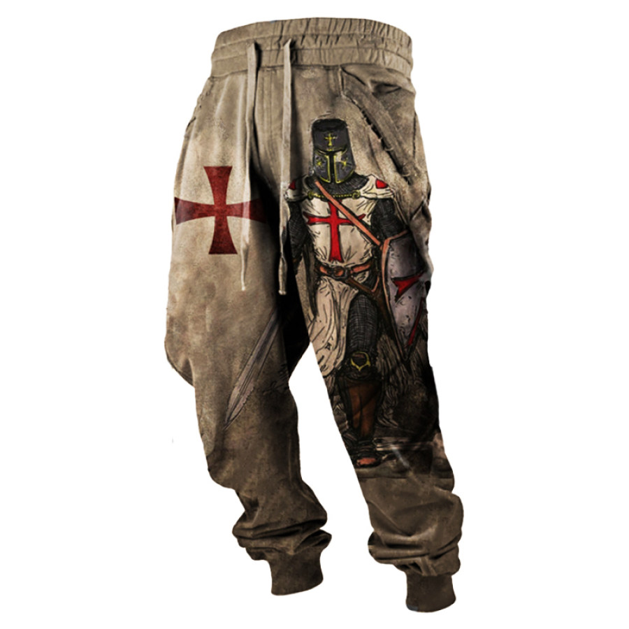 

Men's Outdoor Casual Templar Print Trousers