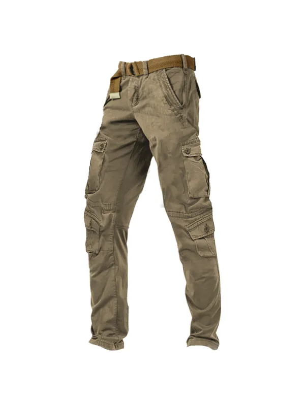 Men's Cotton Cargo Pants - Ootdmw.com 