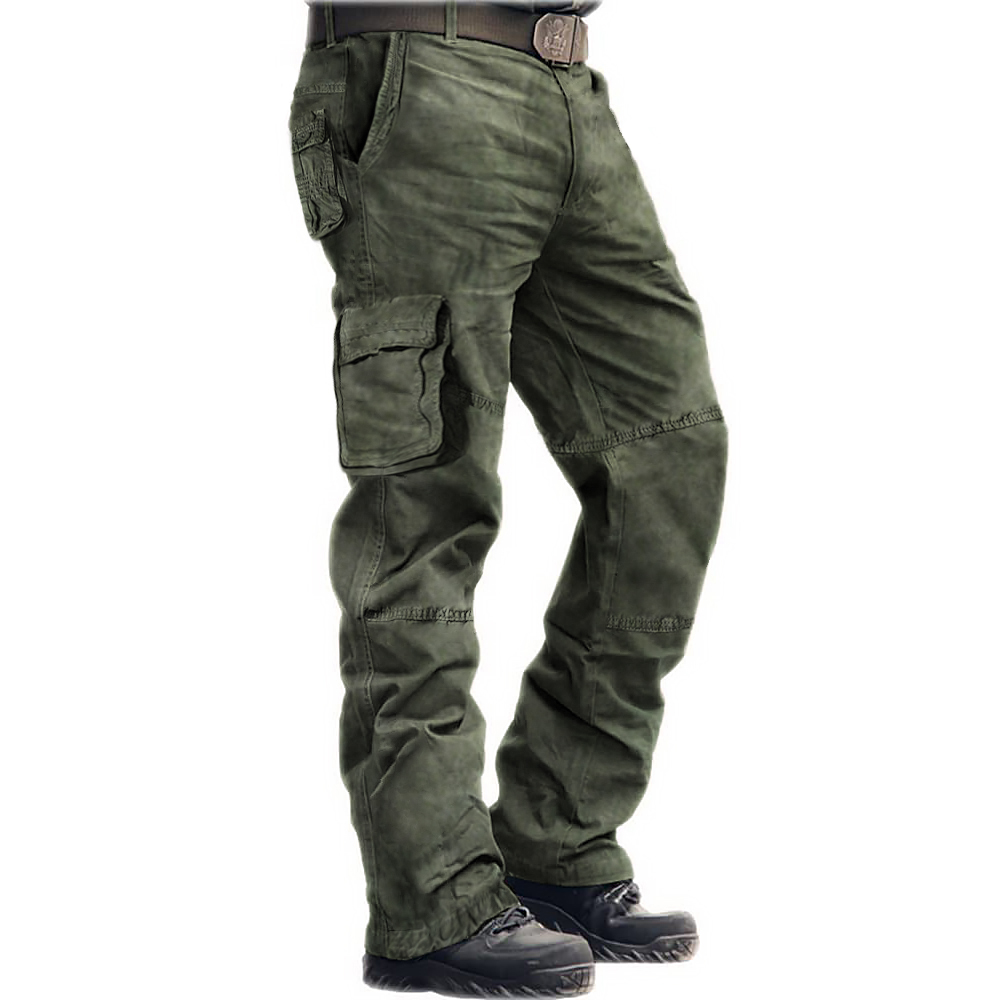 Men's Outdoor Multi-bag Cotton Chic Sports Casual Cargo Pants