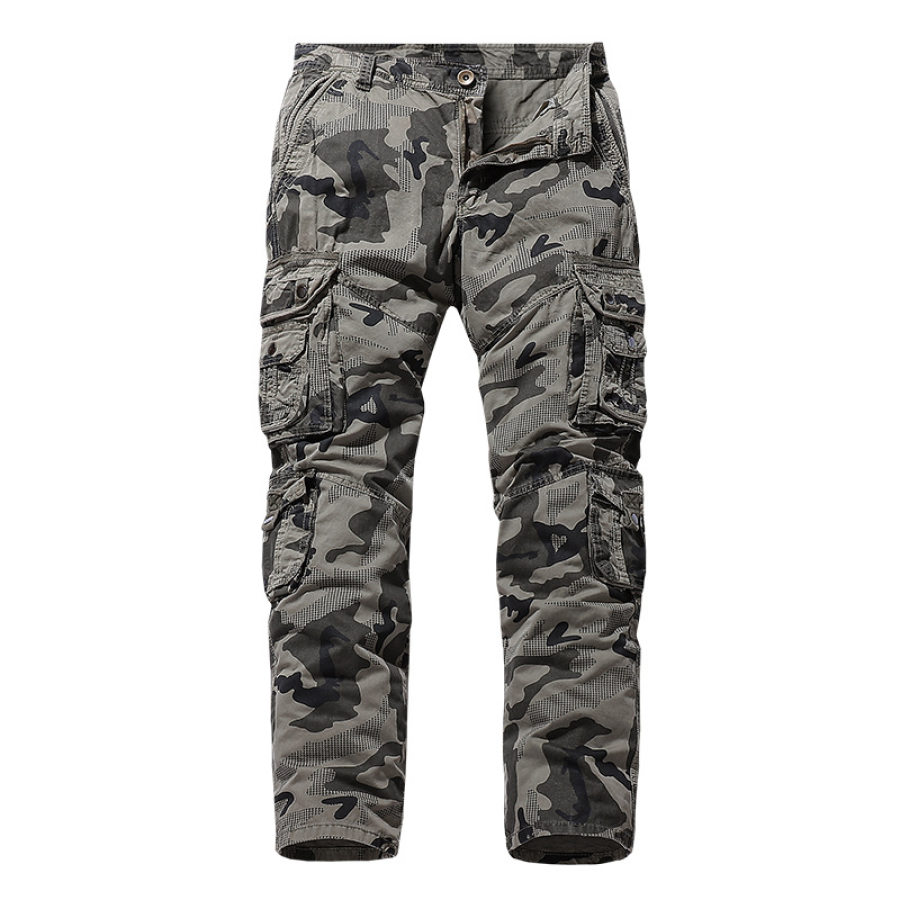 

Men's Multi-pocket Outdoor Cotton Camouflage Cargo Pants