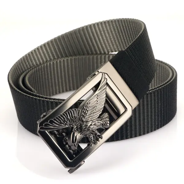 Men's Outdoor Thickened Double Color Nylon Casual Automatic Buckle Belt Only $19.99 - Cotosen.com 