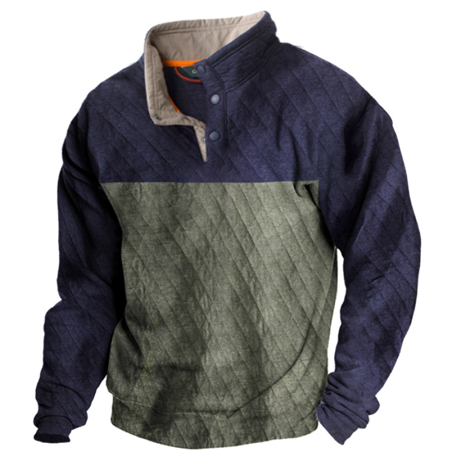 

Men's Outdoor Tactical Patchwork Sweatshirt