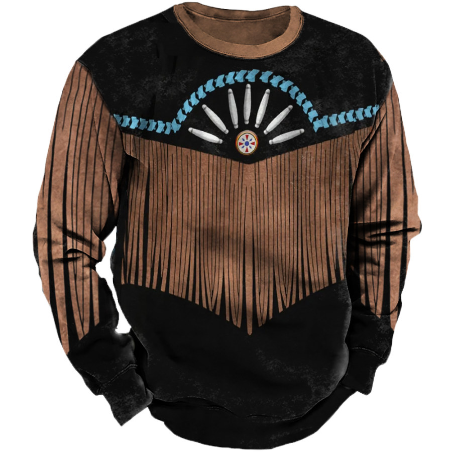 

Native American 3D All Over Printed Long Sleeve Sweatshirt