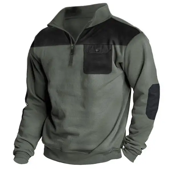 Men's Outdoor Tactical Zipper Sweatshirt - Kalesafe.com 