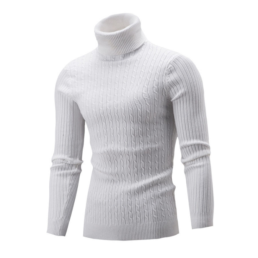 

Men's Winter Slim Turtleneck Sweater