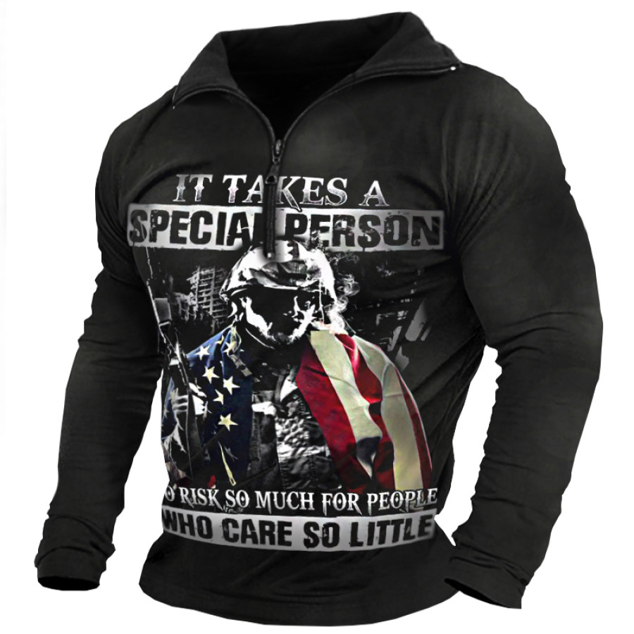 

Men's Casual SPECIAL PERSON Long Sleeve T-Shirt