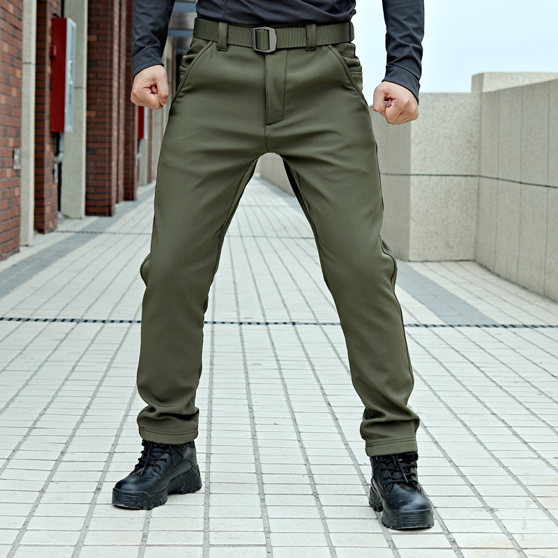 Men's Outdoor Casual Fleece Chic Warm Soft Shell Stretch Tactical Pants